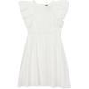 Lands’ End Girls Woven Twirl Dress(White)