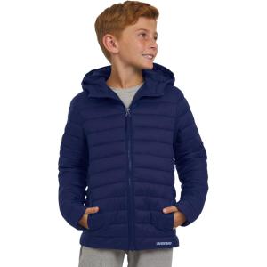 Lands’ End Boys’ Lightweight Packable Insulated Puffer Jacket(Navy)