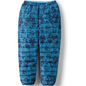 Lands’ End Boys Reversible Fleece Puffer Pants(Blue Camo/Light Blue)
