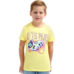 Lands’ End Boys’ Soft Cotton Short Sleeve Graphic T-Shirt(Limelight)