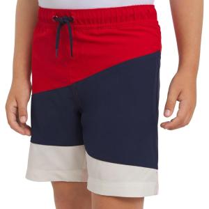 Lands’ End Boys’ Swimwear UPF 50 Comfort Liner Swim Trunks (S-XL)(Lychee)