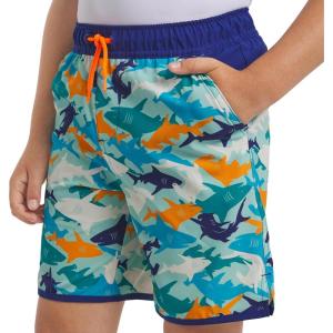 Lands’ End Boys’ Swimwear UPF 50 Comfort Liner Swim Trunks (S-XL)(Oasis)