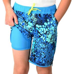 Lands’ End Boys’ Swimwear UPF 50 Comfort Liner Swim Trunks (S-XL)(Turqouise)