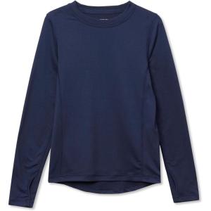 Lands’ End Boys Thermal Base Layer Long Underwear Thermaskin Crew Neck Shirt(True Navy)