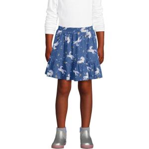Lands’ End Girls Indigo Skort(Evening Blue Unicorn Stars)