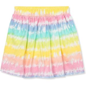 Lands’ End Girls Smocked Skorts(Tie Dye Stripe)
