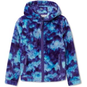 Lands’ End Girls Softest Fleece Jacket(Plum Mystery Galaxy)