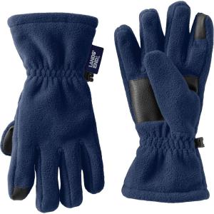Lands’ End Kids Fleece Gloves(Navy)