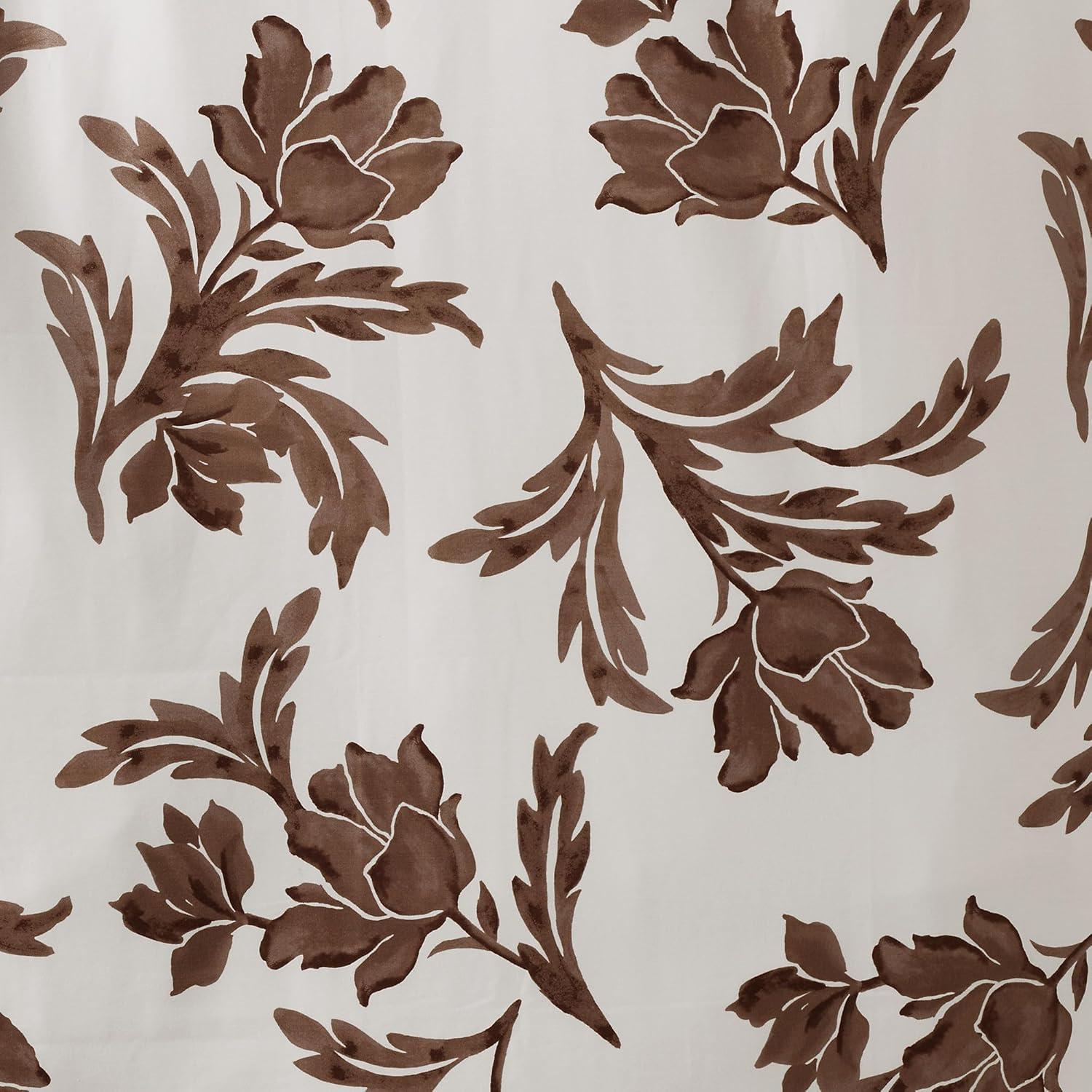imageLands End 700 Sateen Printed Sham Dark Walnut Elegant Floral EuroDark Walnut Elegant Floral