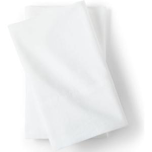 Lands’ End Essential Cotton Solid Pillowcases White King(White)
