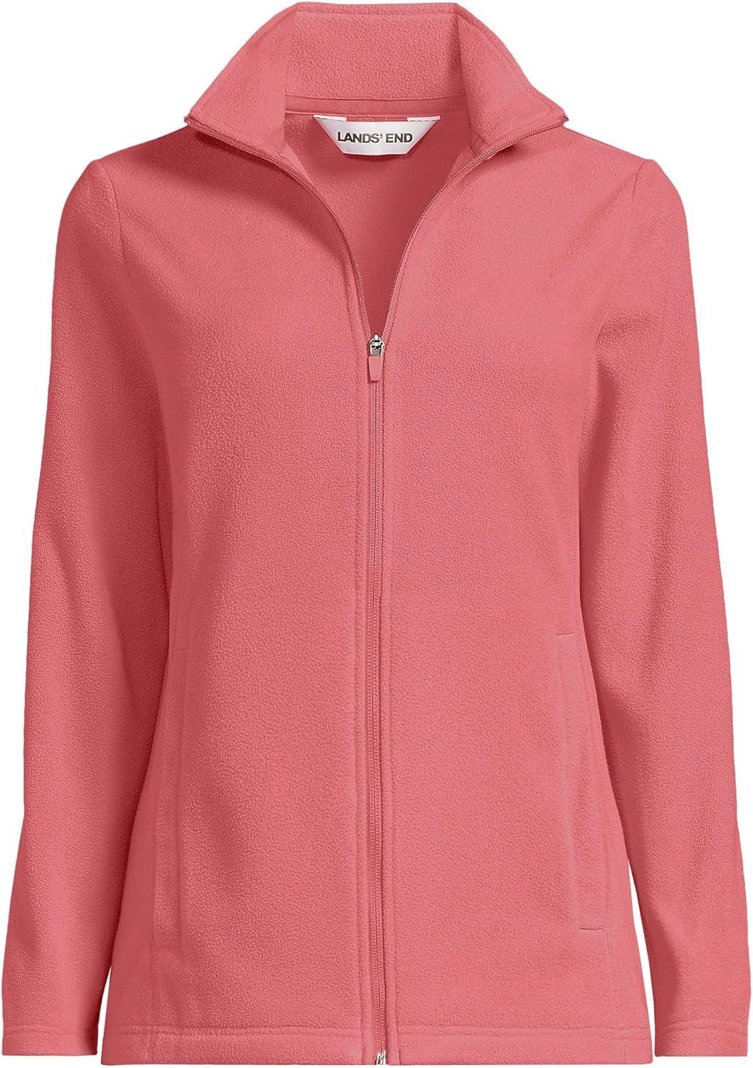 imageLands End Anyweather Fleece Full Zip JacketSoft Mojave Rose
