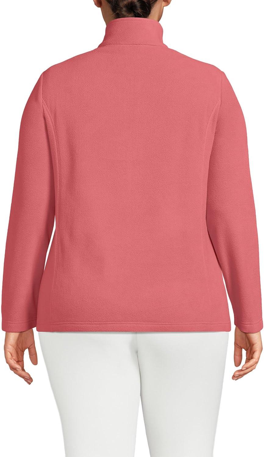 imageLands End Anyweather Fleece Full Zip JacketSoft Mojave Rose