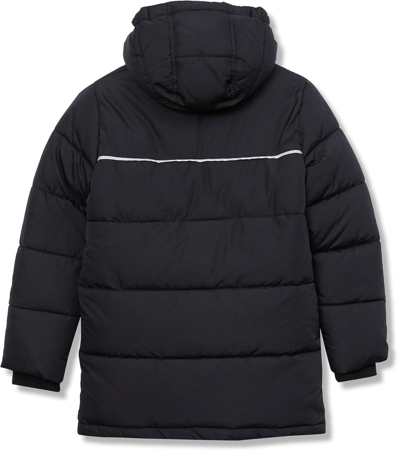 imageLands End Boys Water Resistant Sherpa Lined CoatBlack