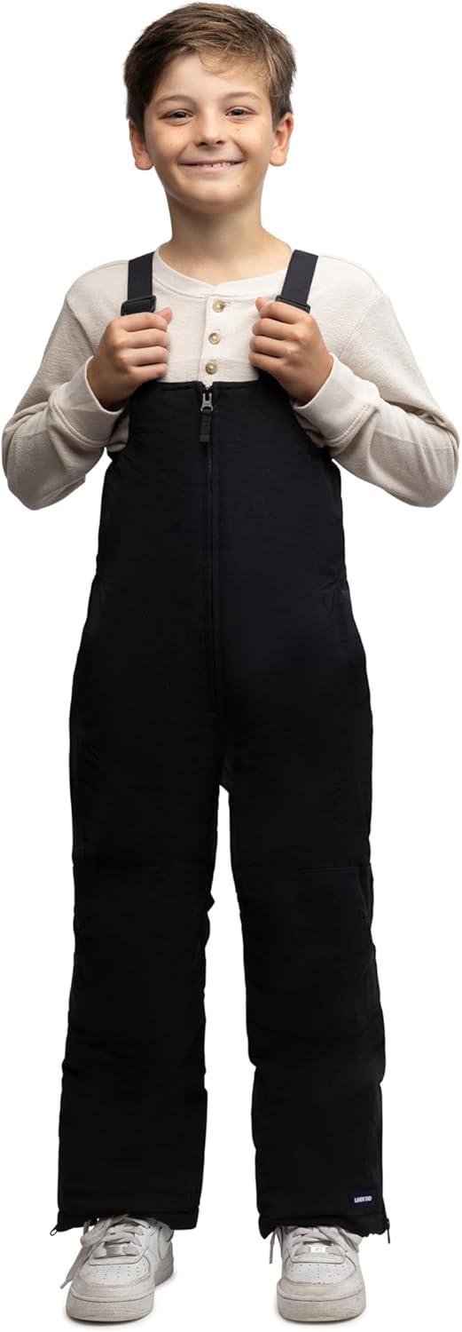 imageLands End Kids Squall Waterproof Iron Knee Bib Snow PantsBlack