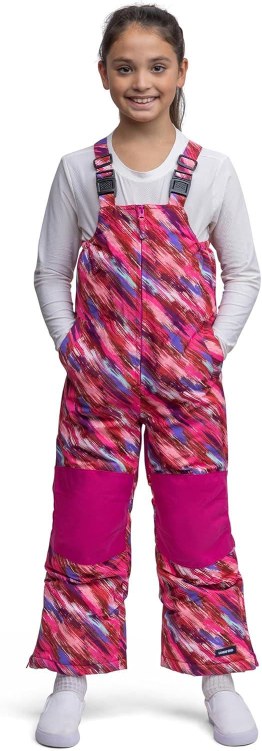 imageLands End Kids Squall Waterproof Iron Knee Bib Snow PantsDark Pink