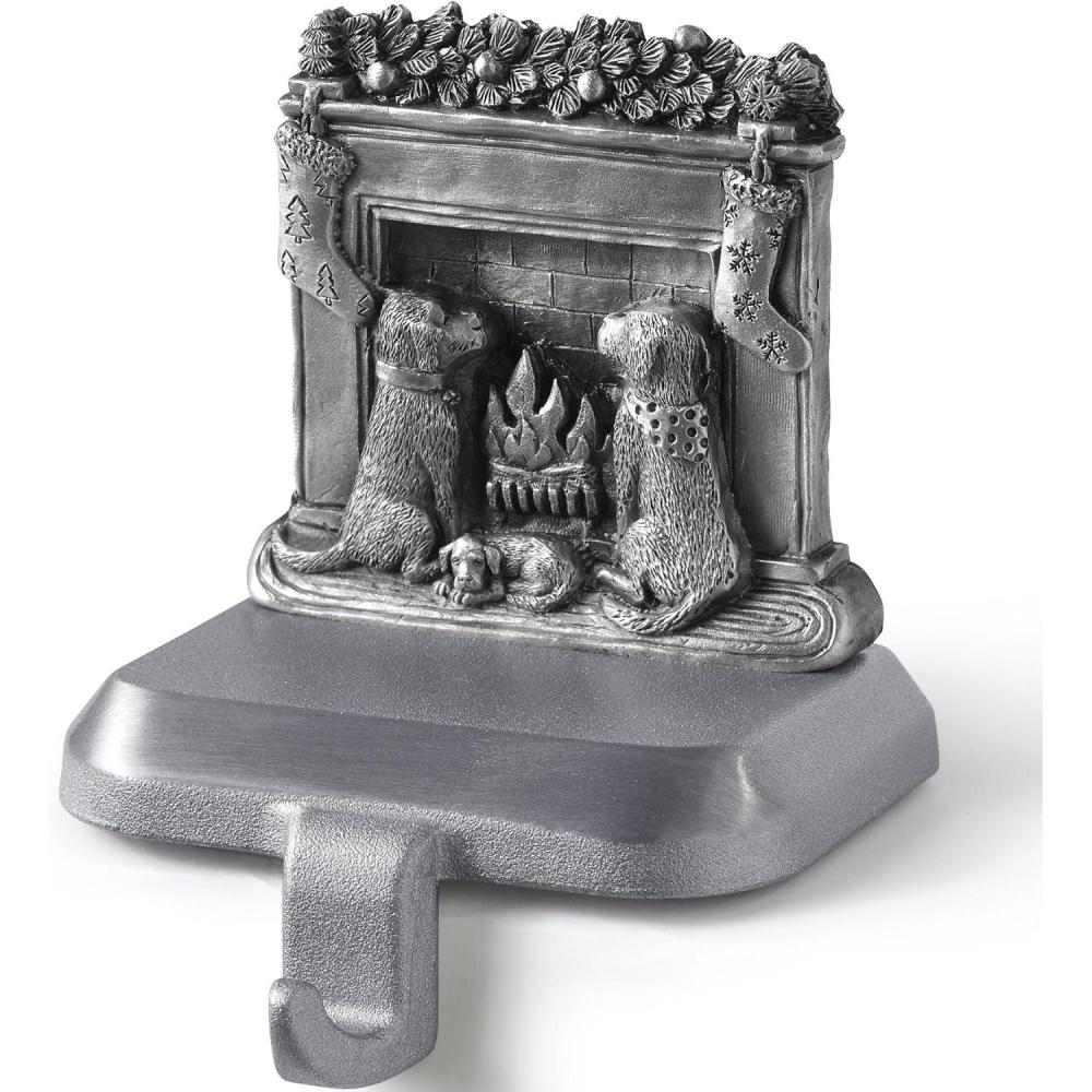 imageLands End Classic Stocking Holder Gingerbread House One SizeMerry Dog