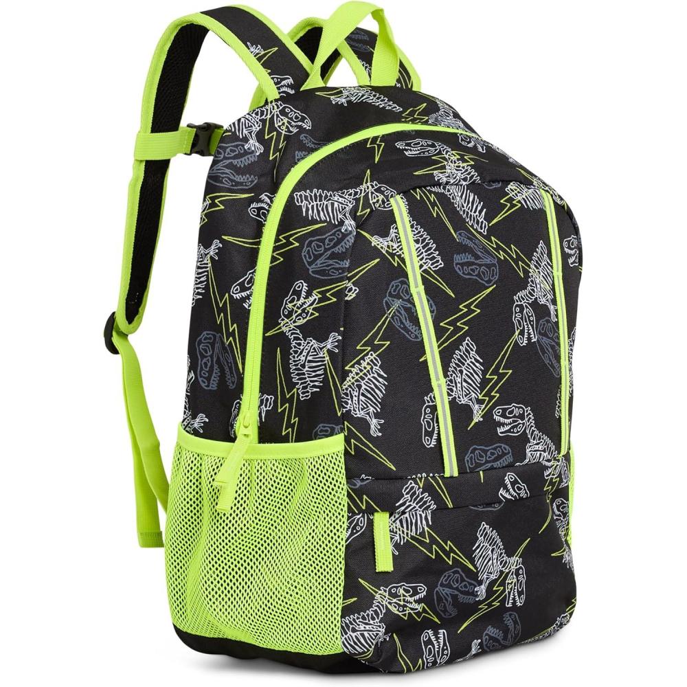 imageLands End Unisex Kids Medium ClassMate Lightweight Durable Elementary School Backpack LimogesBlack Highlight