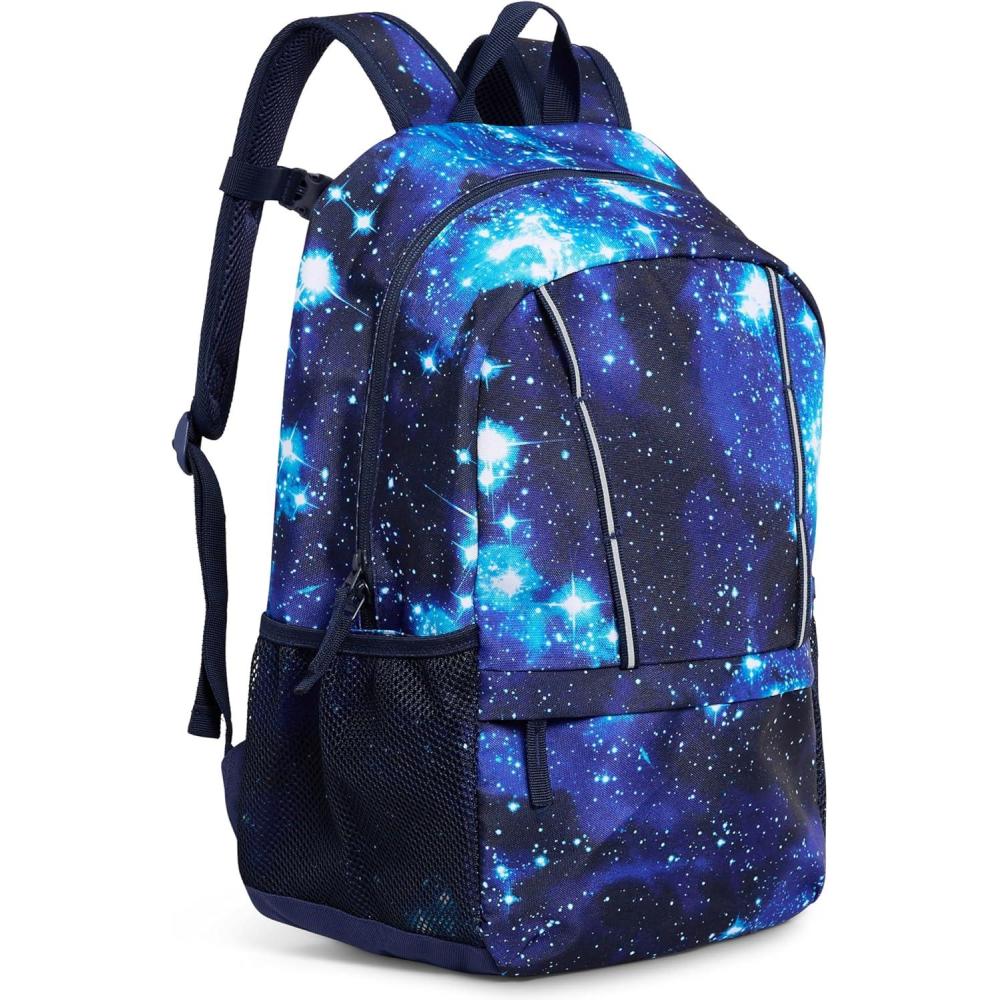imageLands End Unisex Kids Medium ClassMate Lightweight Durable Elementary School Backpack LimogesPro Star Navy