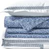 Lands’ End 400 Embroidered Duvet Cover Deep Sea Navy Dots Twin(Deep Sea Navy Dots)
