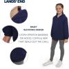 Lands’ End Unisex Kids Lightweight Mesh Lined Weather Resistant Packable Rain Jacket(Navy)