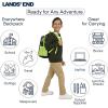 Lands’ End Unisex Kids Medium ClassMate Lightweight Durable Elementary School Backpack, Limoges(Black Highlight)