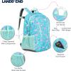 Lands’ End Unisex Kids Medium ClassMate Lightweight Durable Elementary School Backpack, Limoges(Ceramic Blue)