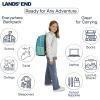 Lands’ End Unisex Kids Medium ClassMate Lightweight Durable Elementary School Backpack, Limoges(Ceramic Blue)
