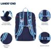 Lands’ End Unisex Kids Medium ClassMate Lightweight Durable Elementary School Backpack, Limoges(Chambray)