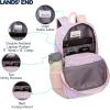 Lands’ End Unisex Kids Medium ClassMate Lightweight Durable Elementary School Backpack, Limoges(Desert Rose)