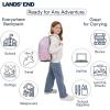 Lands’ End Unisex Kids Medium ClassMate Lightweight Durable Elementary School Backpack, Limoges(Desert Rose)