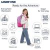 Lands’ End Unisex Kids Medium ClassMate Lightweight Durable Elementary School Backpack, Limoges(Fuchsia Pink)