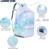 Lands’ End Unisex Kids Medium ClassMate Lightweight Durable Elementary School Backpack, Limoges(Pastel Lilac)