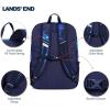 Lands’ End Unisex Kids Medium ClassMate Lightweight Durable Elementary School Backpack, Limoges(Pro Star Navy)