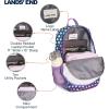 Lands’ End Unisex Kids Medium ClassMate Lightweight Durable Elementary School Backpack, Limoges(Rose Violet)
