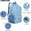Lands’ End Unisex Kids Medium ClassMate Lightweight Durable Elementary School Backpack, Limoges(Sky Blue)
