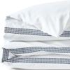 Lands’ End 400 Embroidered Duvet Cover Deep Sea Navy Dots Twin(Deep Sea Navy Dots)