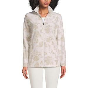 Lands’ End Anyweather Fleece Full Zip Jacket(Champagne Floral)