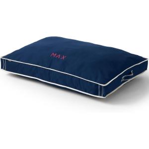 Lands’ End Rectangular Canvas Dog Bed Cover Dark Chocolate Large(Deep Sea Navy)