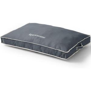 Lands’ End Rectangular Canvas Dog Bed Cover Dark Chocolate Large(Gray)