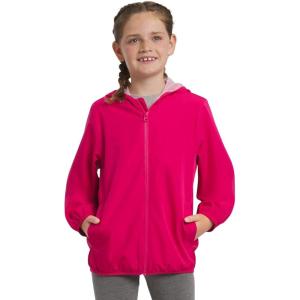 Lands’ End Unisex Kids Lightweight Mesh Lined Weather Resistant Packable Rain Jacket(Raspberry)
