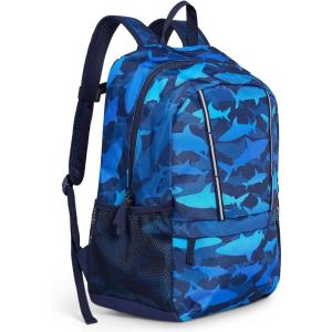 Lands’ End Unisex Kids Medium ClassMate Lightweight Durable Elementary School Backpack, Limoges(Limoges)