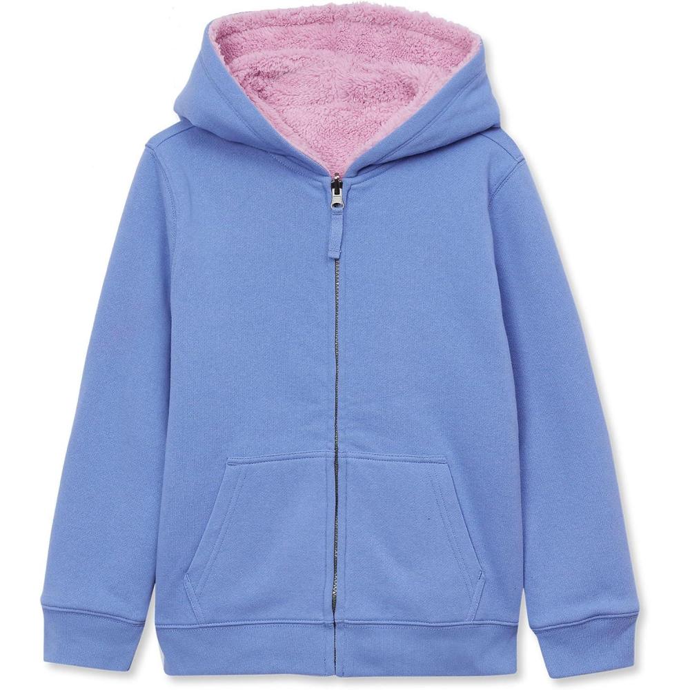 imageLands End Kids High Pile Lined Zip HoodieBruiserMauve Mist