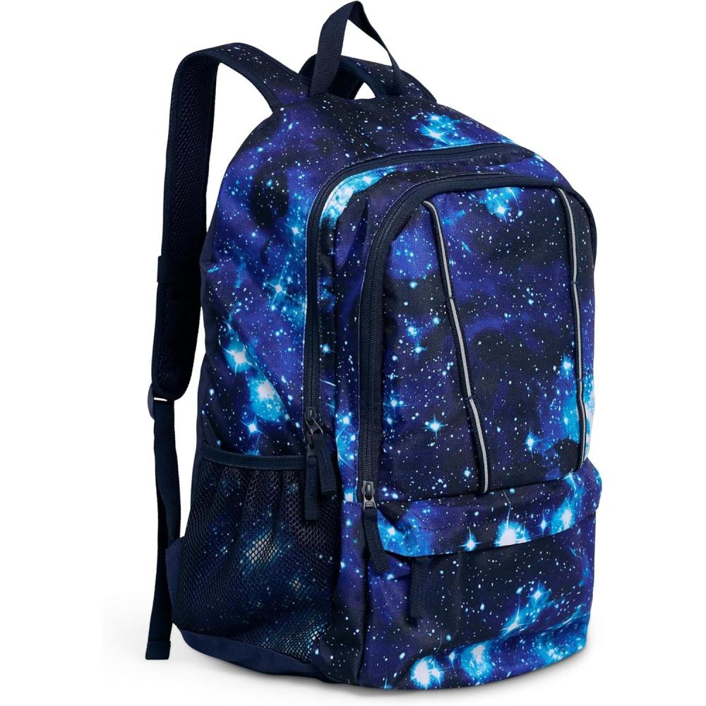 imageLands End Unisex Kids Large ClassMate Lightweight Durable Elementary School Backpack Dusty OlivePro Star Navy