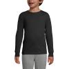Lands’ End School Uniform Boys Long Sleeve Essential T-Shirt(Black)