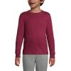 Lands’ End School Uniform Boys Long Sleeve Essential T-Shirt(Burgundy)