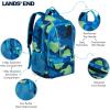 Lands’ End Unisex Kids Large ClassMate Lightweight Durable Elementary School Backpack, Dusty Olive(Bright Blue)