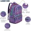 Lands’ End Unisex Kids Large ClassMate Lightweight Durable Elementary School Backpack, Dusty Olive(Rose Violet)