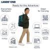 Lands’ End Unisex Kids Large ClassMate Lightweight Durable Elementary School Backpack, Dusty Olive(Tundra)