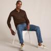 Lands’ End Men’s Long Sleeve American-Grown Supima Cotton Polo Shirt(Dark Walnut Brown)