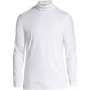 Lands’ End Men’s American-Grown Supima Cotton Turtleneck Shirt(White)